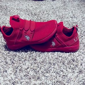 Red USPA tennis shoes